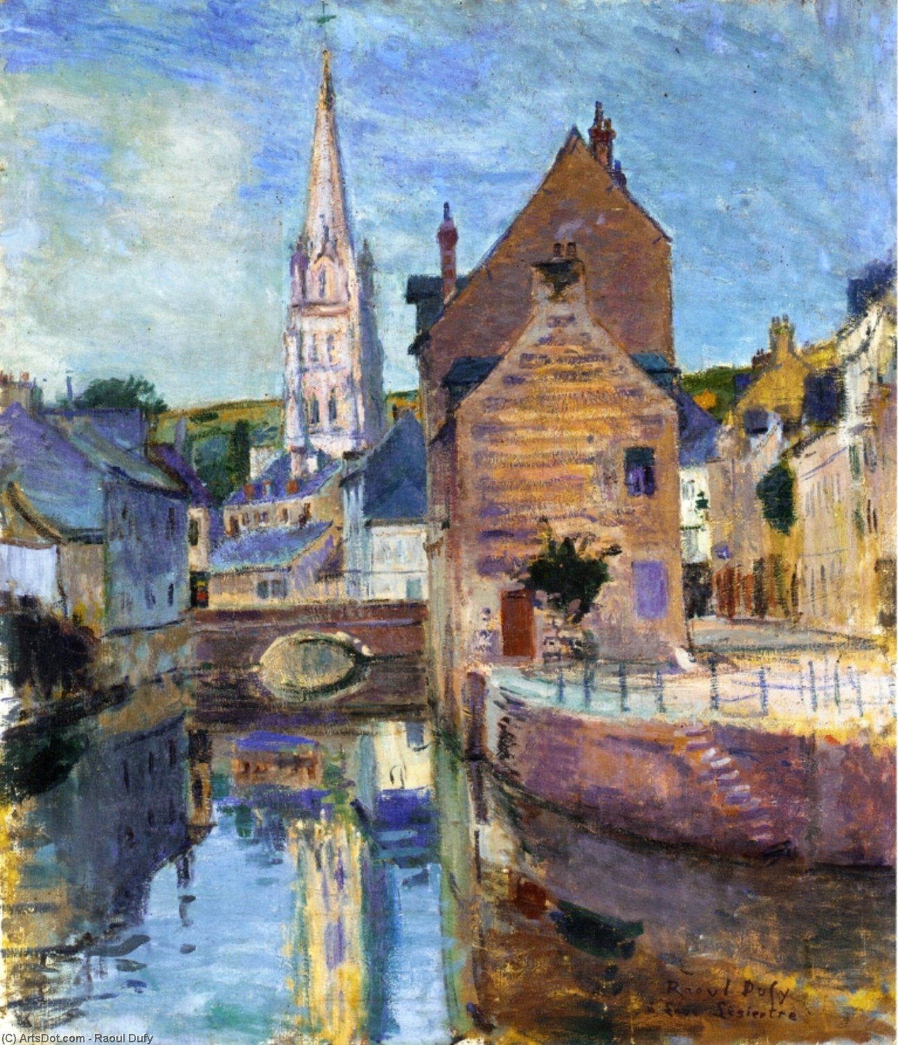 Wikioo.org - The Encyclopedia of Fine Arts - Painting, Artwork by Raoul Dufy - Harfleur