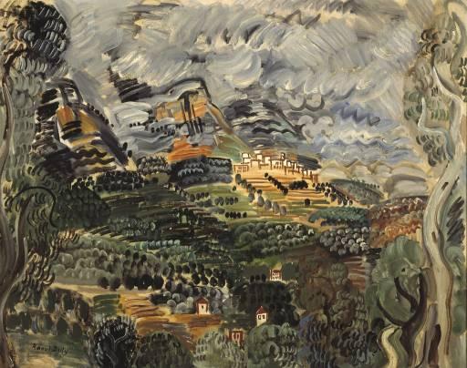 Wikioo.org - The Encyclopedia of Fine Arts - Painting, Artwork by Raoul Dufy - Le Baou de Saint-Jeannet