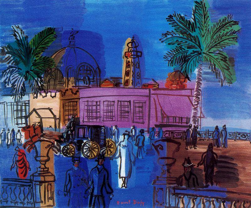 WikiOO.org - 백과 사전 - 회화, 삽화 Raoul Dufy - Nice, the Casino of the pier