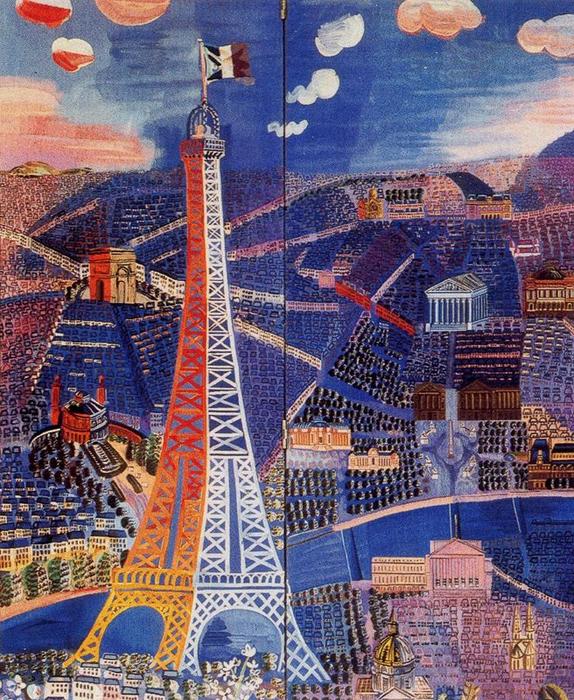 Wikioo.org - Bách khoa toàn thư về mỹ thuật - Vẽ tranh, Tác phẩm nghệ thuật Raoul Dufy - Panorama of París