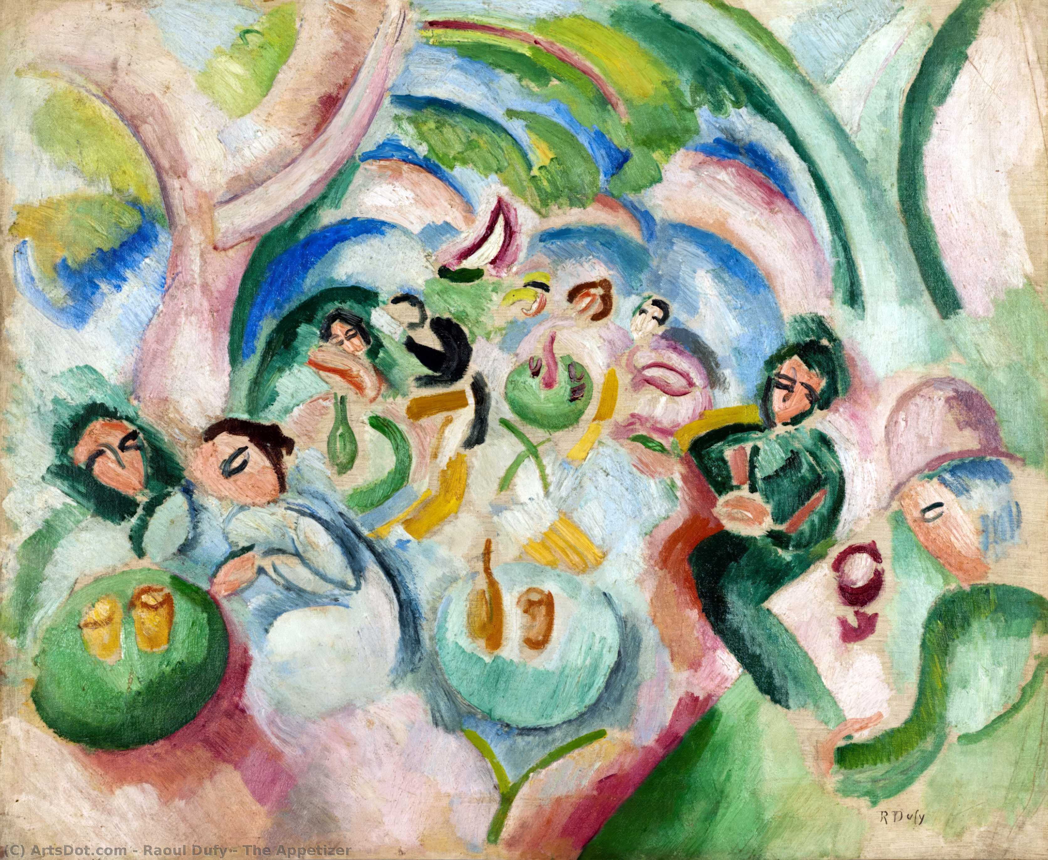 WikiOO.org - Encyclopedia of Fine Arts - Målning, konstverk Raoul Dufy - the appetizer