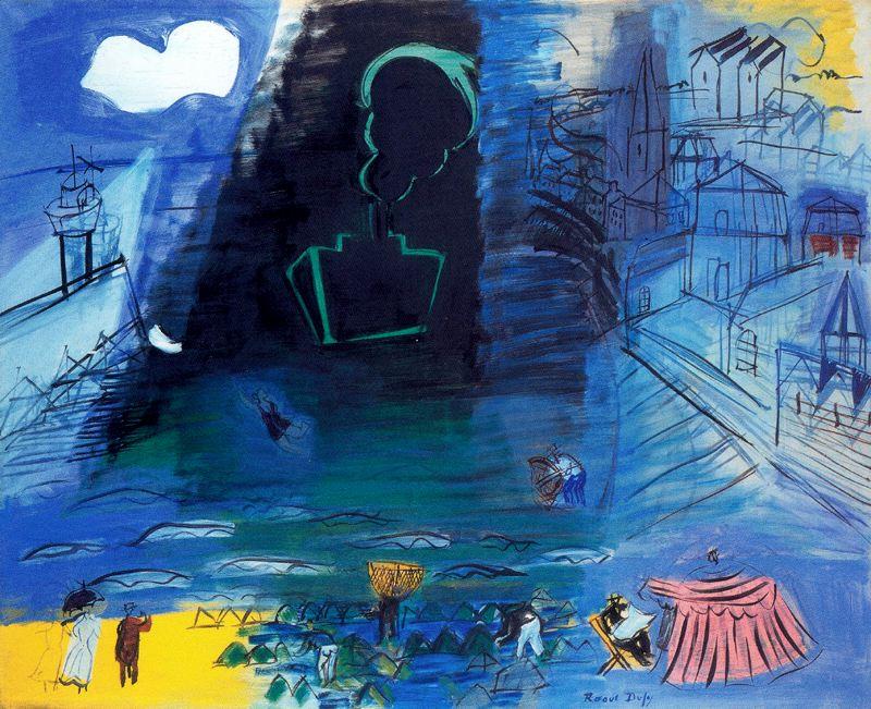 Wikioo.org – La Enciclopedia de las Bellas Artes - Pintura, Obras de arte de Raoul Dufy - El mercader negro 1