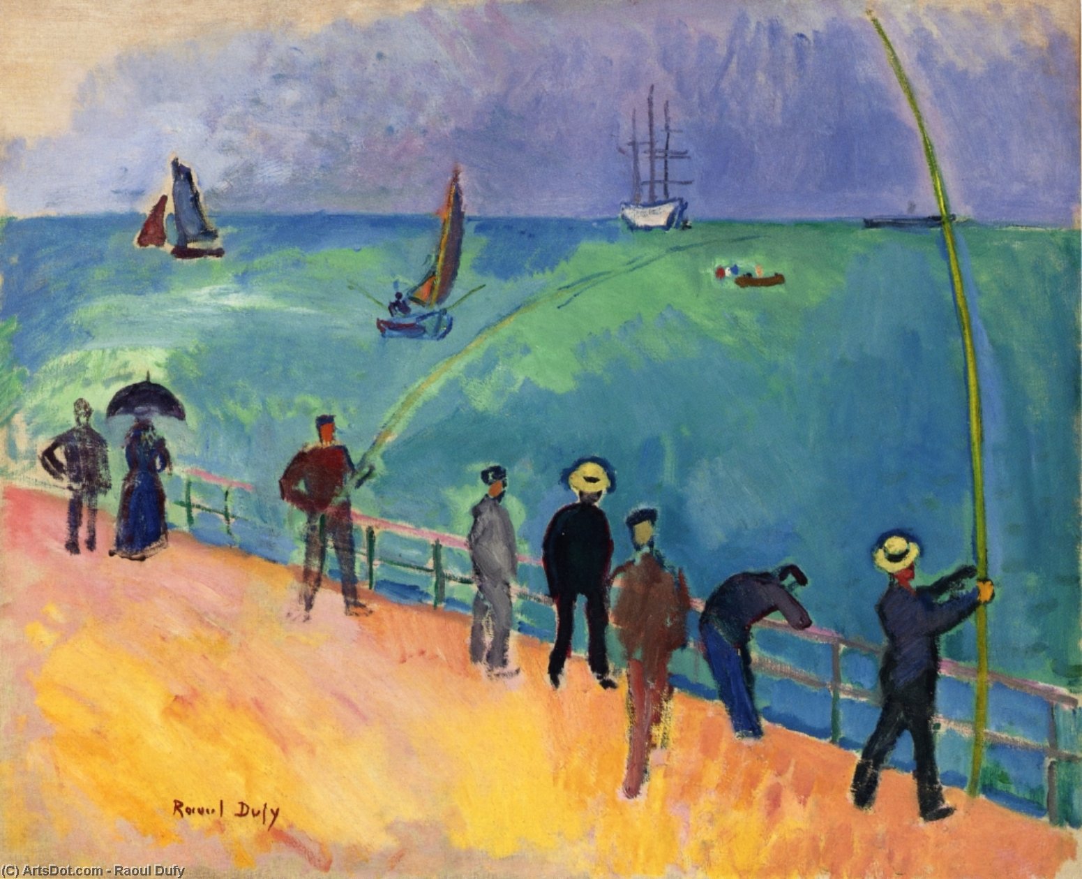 Wikioo.org - The Encyclopedia of Fine Arts - Painting, Artwork by Raoul Dufy - The Fishermen