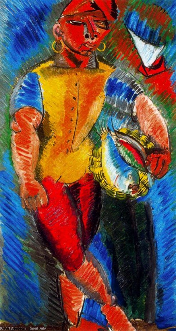 Wikioo.org - สารานุกรมวิจิตรศิลป์ - จิตรกรรม Raoul Dufy - The Neapolitan Fisherman