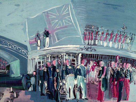 Wikioo.org - สารานุกรมวิจิตรศิลป์ - จิตรกรรม Raoul Dufy - The Surrender of the Frigate