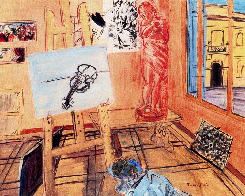 WikiOO.org - Εγκυκλοπαίδεια Καλών Τεχνών - Ζωγραφική, έργα τέχνης Raoul Dufy - The workshop of the grapes