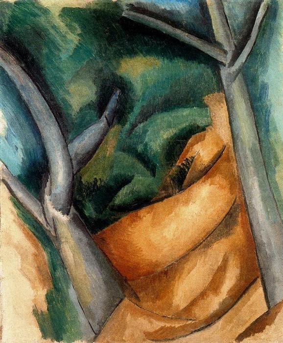 WikiOO.org - Encyclopedia of Fine Arts - Schilderen, Artwork Raoul Dufy - Trees in the Estaque