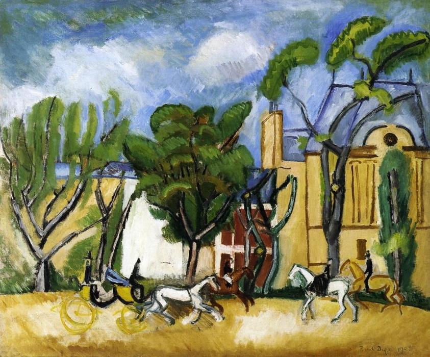 WikiOO.org - אנציקלופדיה לאמנויות יפות - ציור, יצירות אמנות Raoul Dufy - Wood Avenue