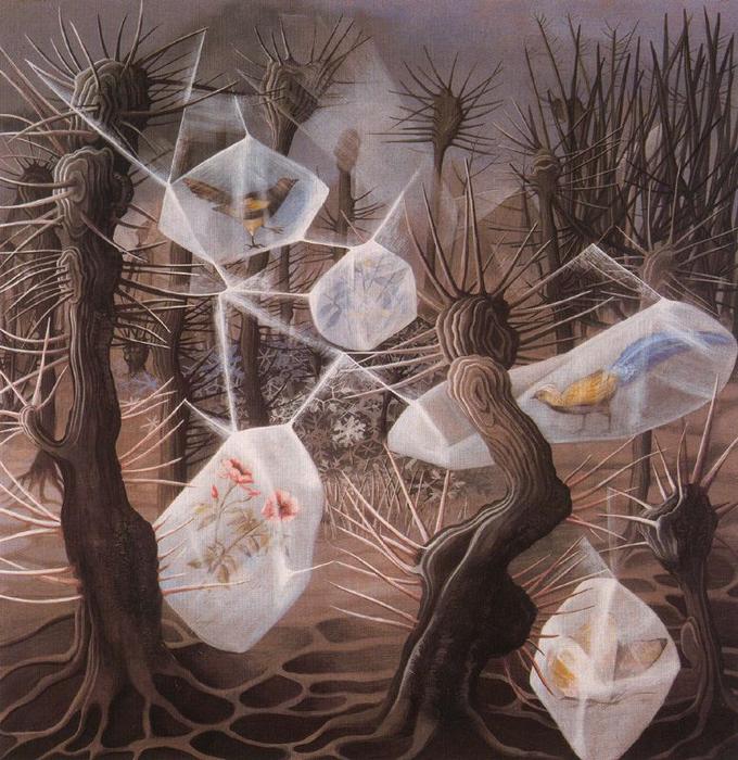 Wikioo.org - The Encyclopedia of Fine Arts - Painting, Artwork by Remedios Varo - Allegory of Winter