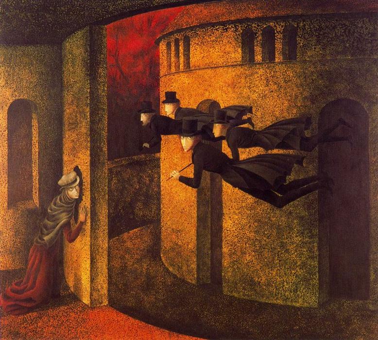 Wikioo.org - The Encyclopedia of Fine Arts - Painting, Artwork by Remedios Varo - Bankers in action