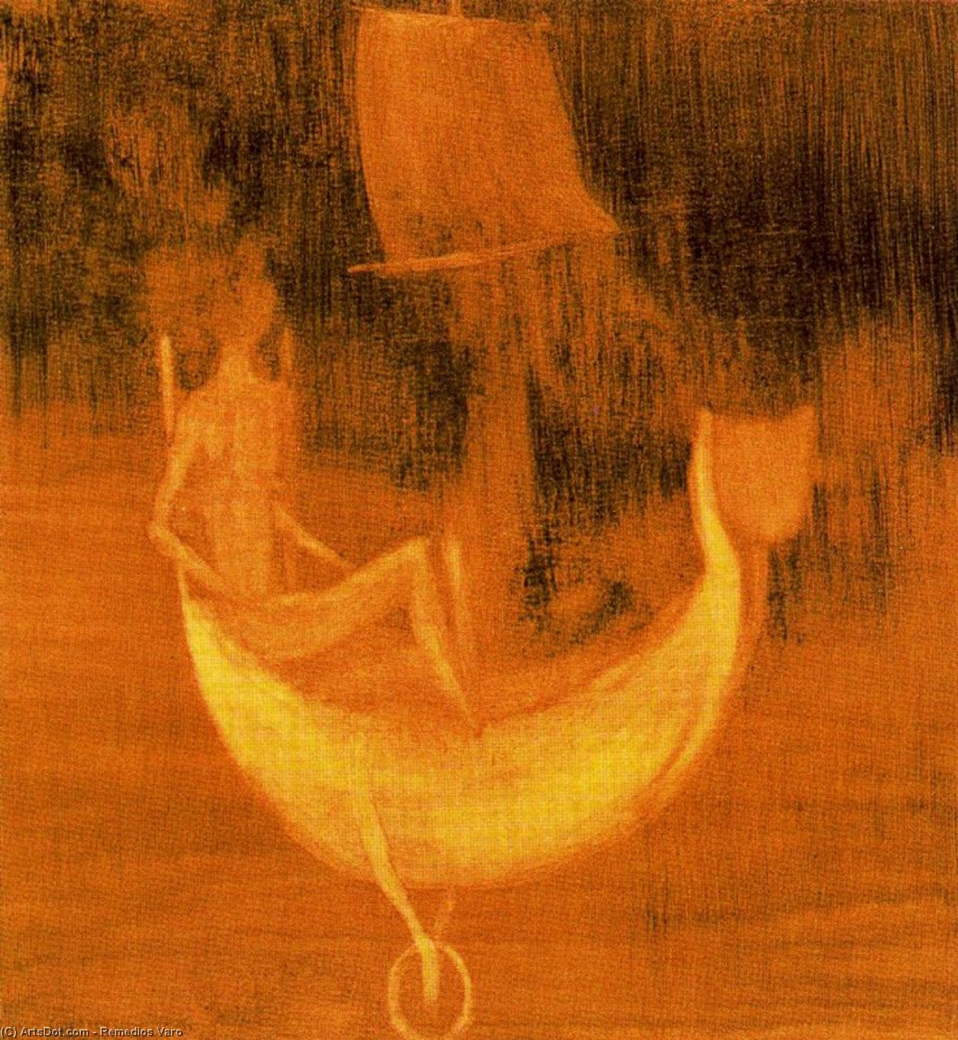 WikiOO.org - Енциклопедія образотворчого мистецтва - Живопис, Картини
 Remedios Varo - Character in a boat