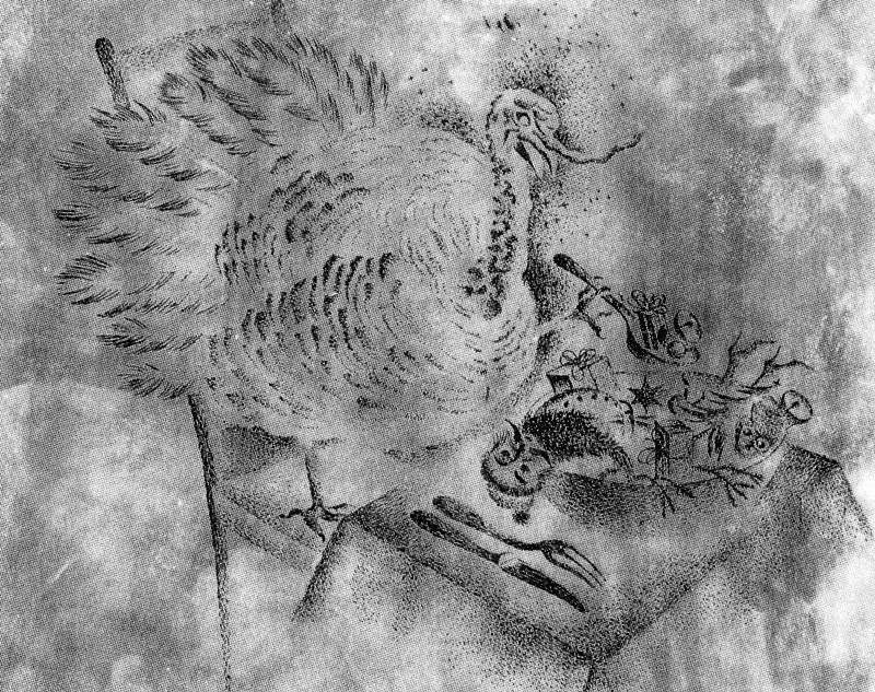 WikiOO.org - Encyclopedia of Fine Arts - Maleri, Artwork Remedios Varo - Christmas turkey 1