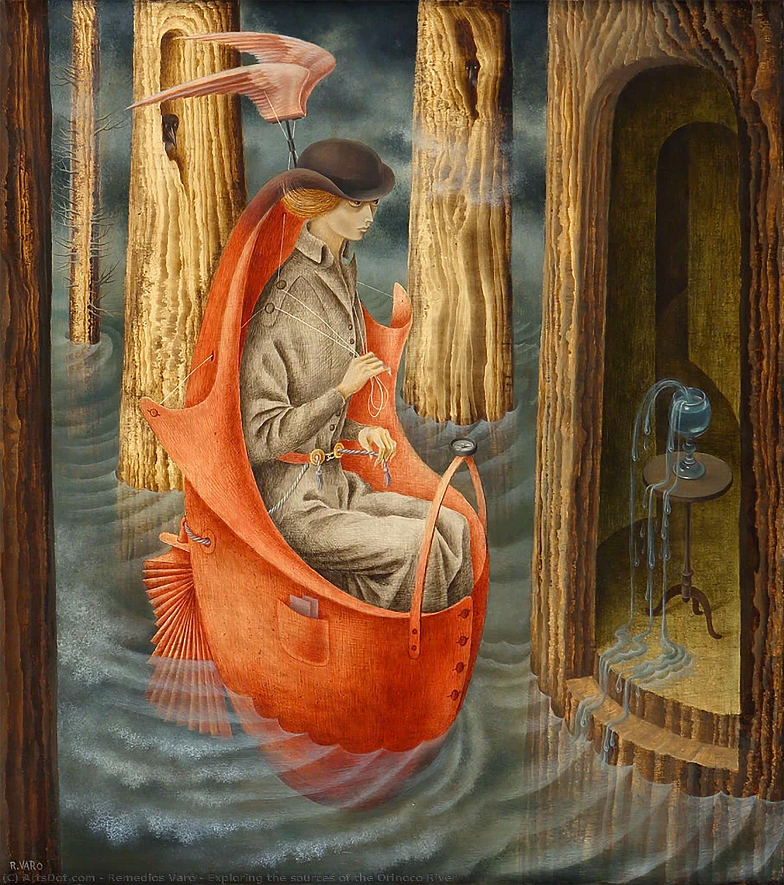 Wikioo.org - The Encyclopedia of Fine Arts - Painting, Artwork by Remedios Varo - Exploring the sources of the Orinoco River