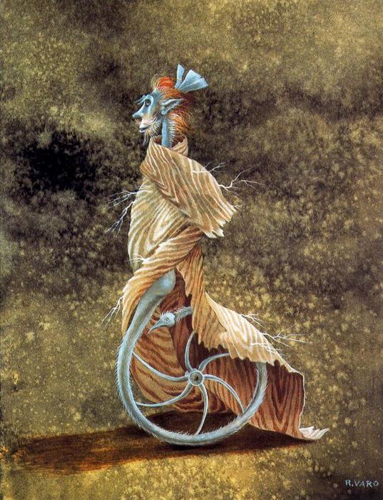 Wikioo.org - The Encyclopedia of Fine Arts - Painting, Artwork by Remedios Varo - Fantastic Animal 1