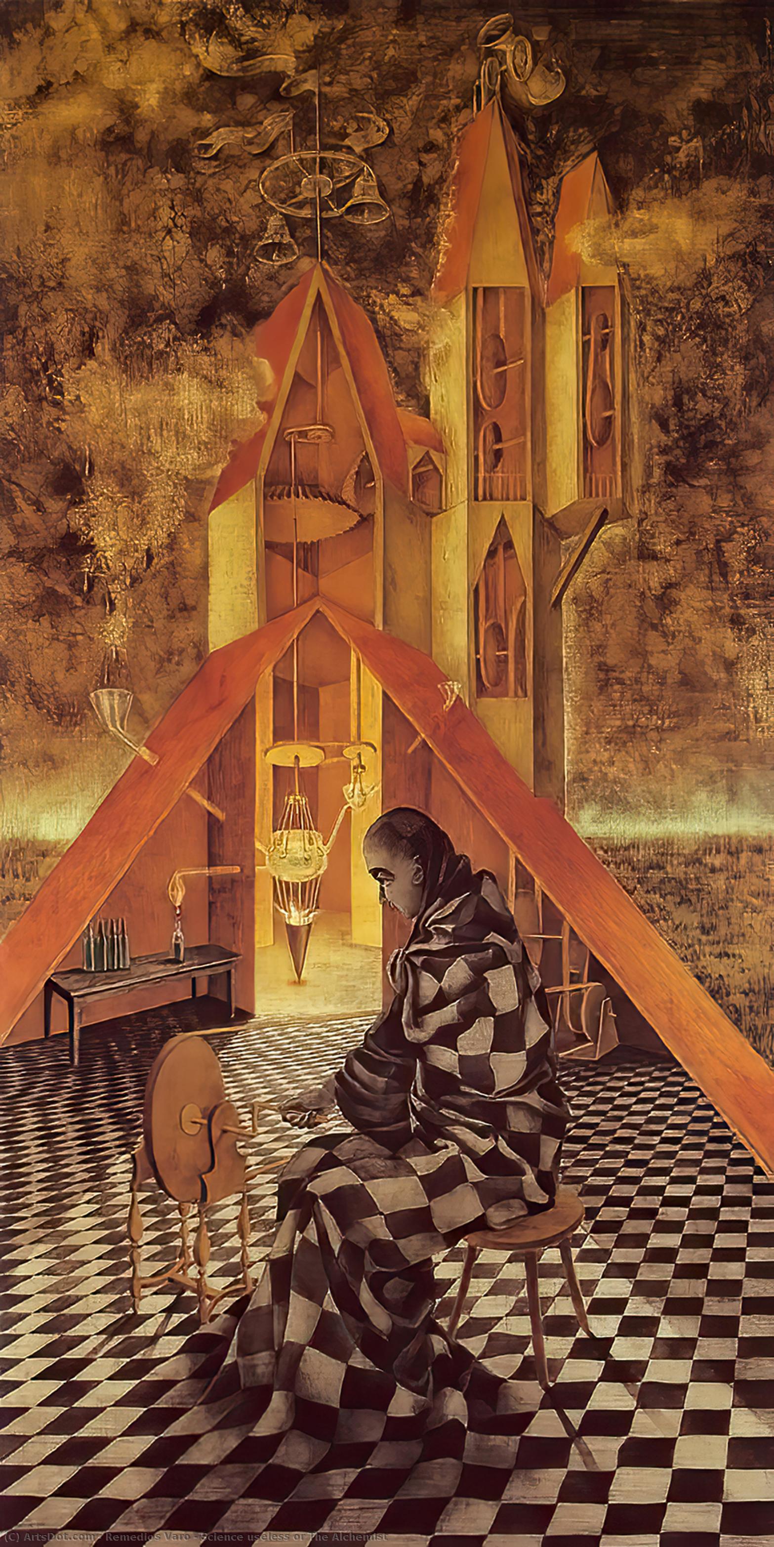 Wikioo.org - The Encyclopedia of Fine Arts - Painting, Artwork by Remedios Varo - Science useless or The Alchemist