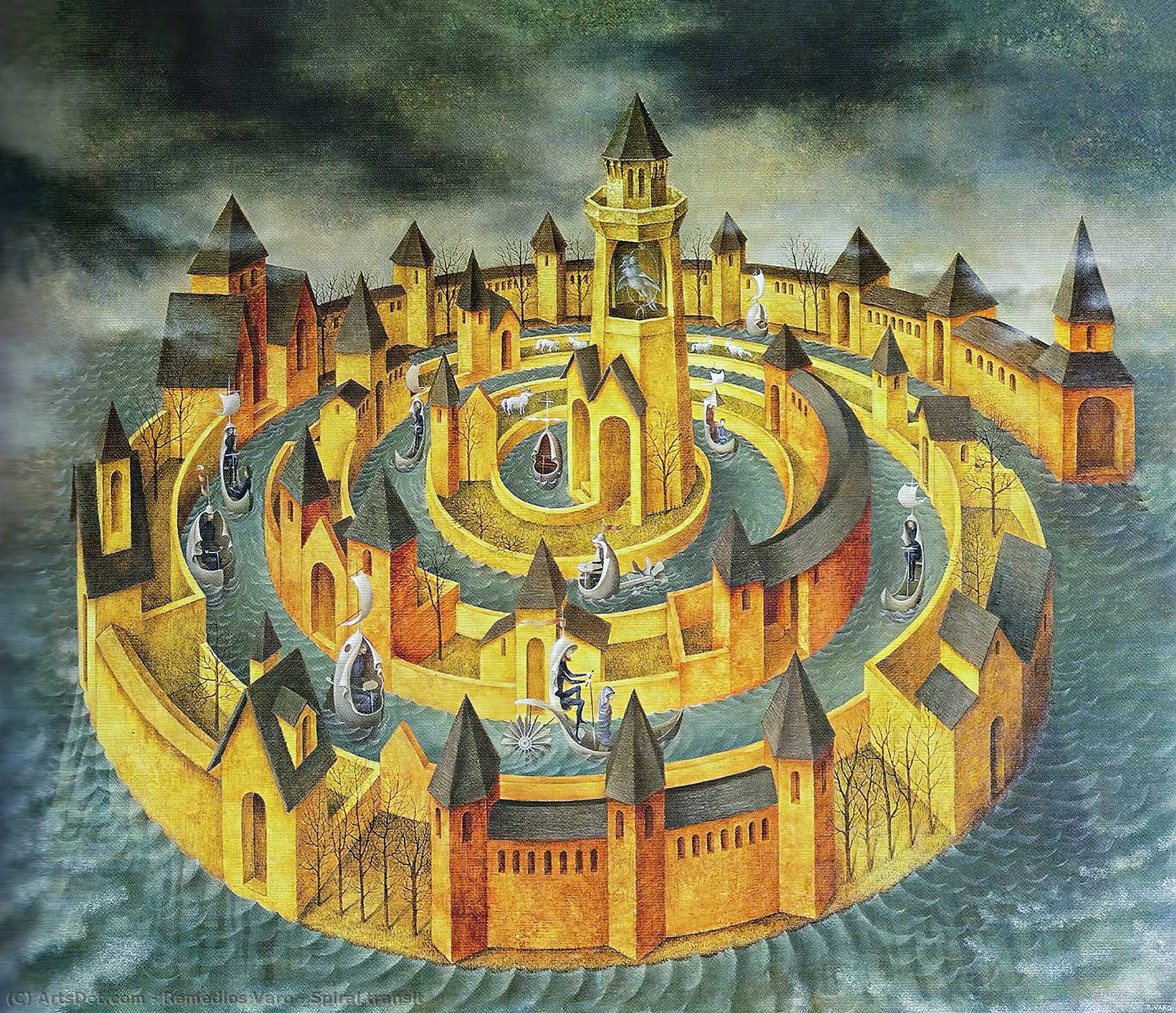 Wikioo.org - The Encyclopedia of Fine Arts - Painting, Artwork by Remedios Varo - Spiral transit
