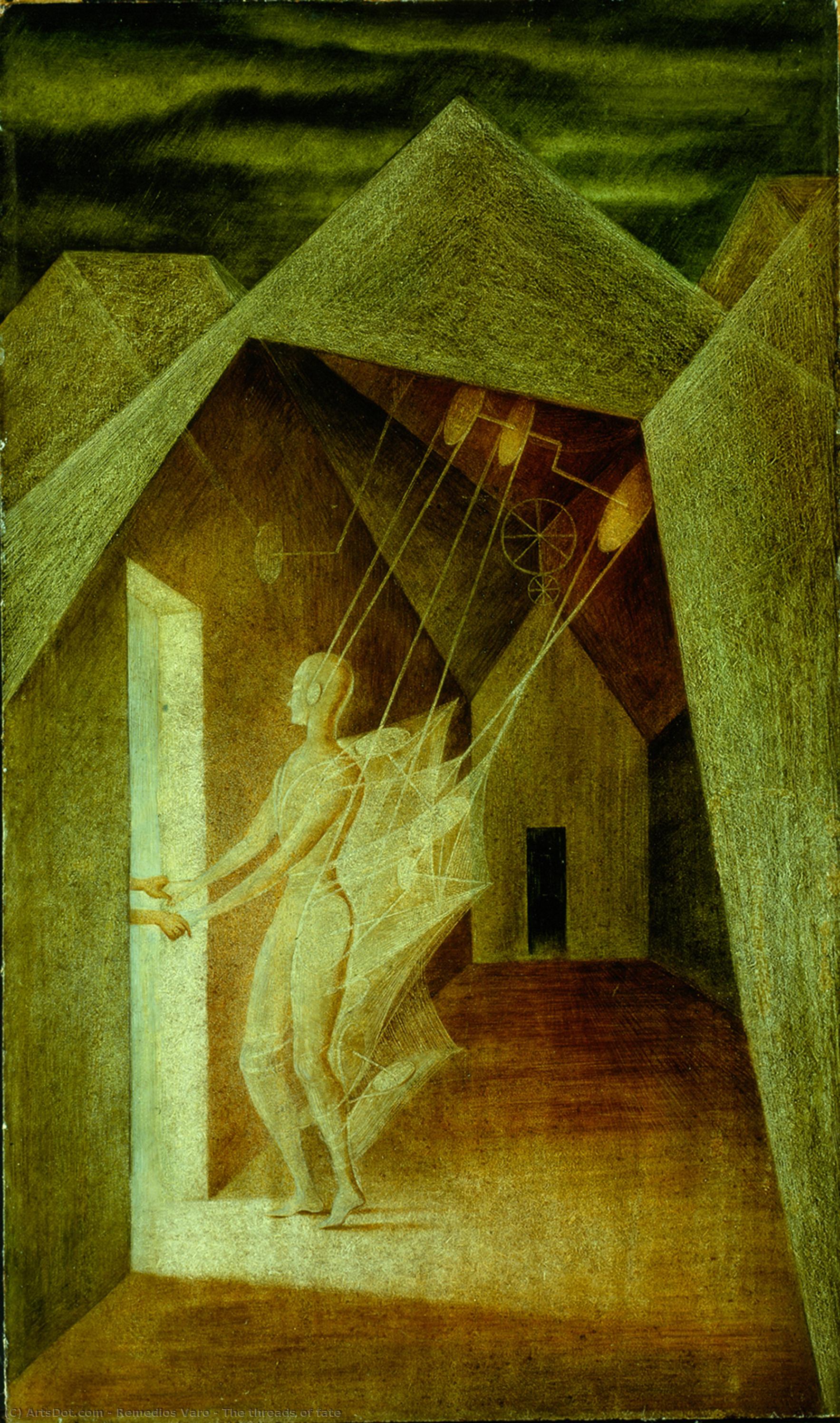 WikiOO.org - Encyclopedia of Fine Arts - Maalaus, taideteos Remedios Varo - The threads of fate
