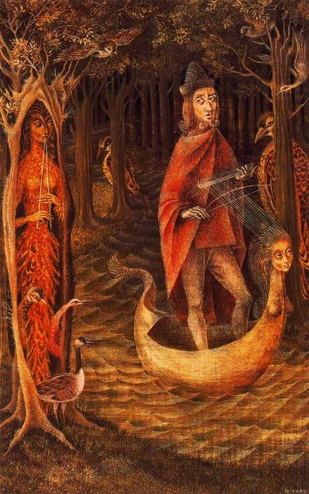 Wikioo.org - The Encyclopedia of Fine Arts - Painting, Artwork by Remedios Varo - The Troubadour