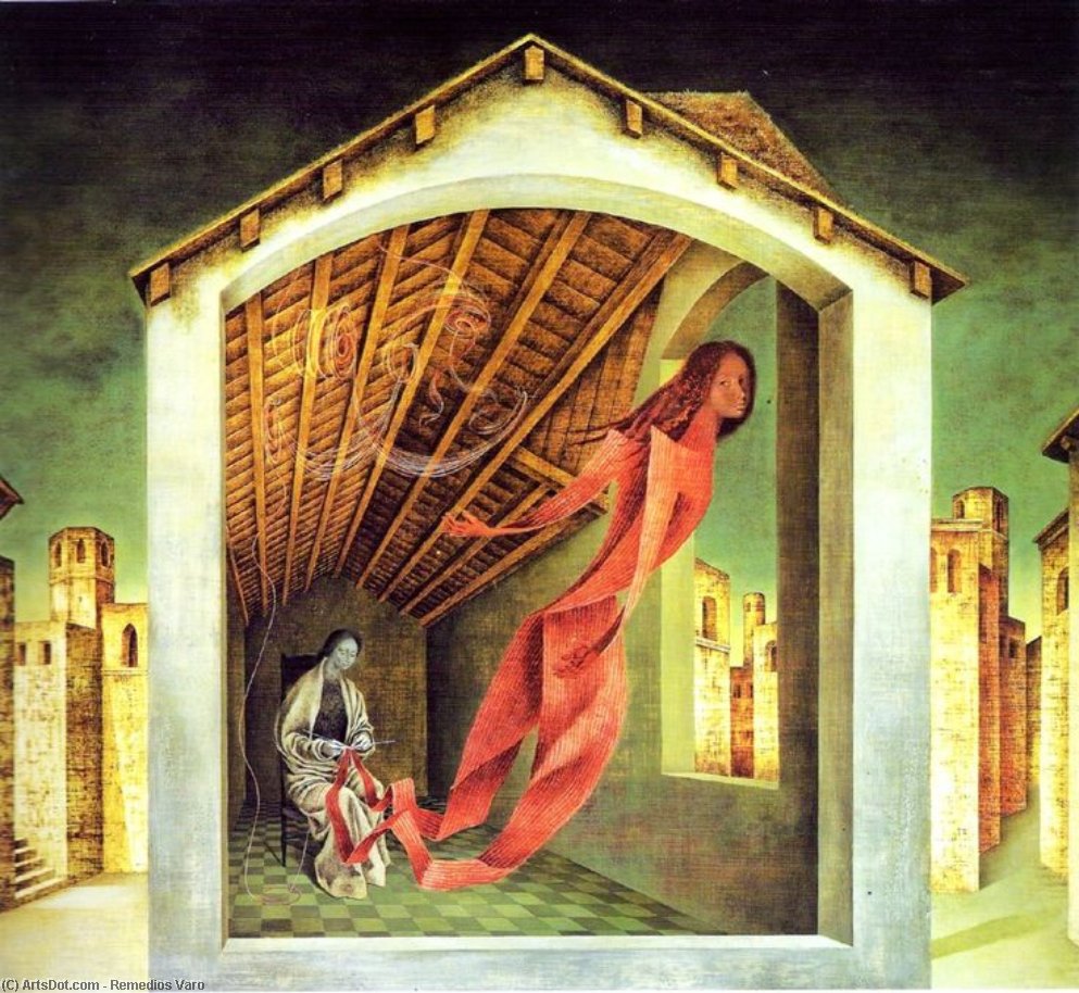 Wikioo.org - The Encyclopedia of Fine Arts - Painting, Artwork by Remedios Varo - The weawer of Verona
