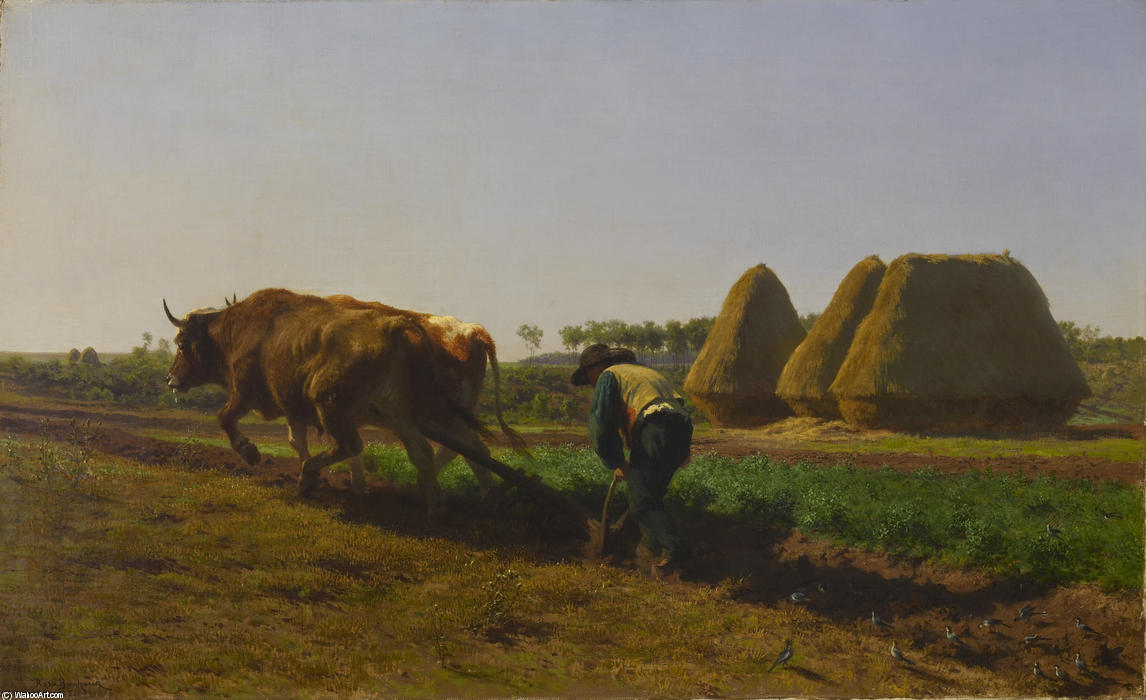 Wikioo.org - The Encyclopedia of Fine Arts - Painting, Artwork by Rosa Bonheur - Ploughing Scene