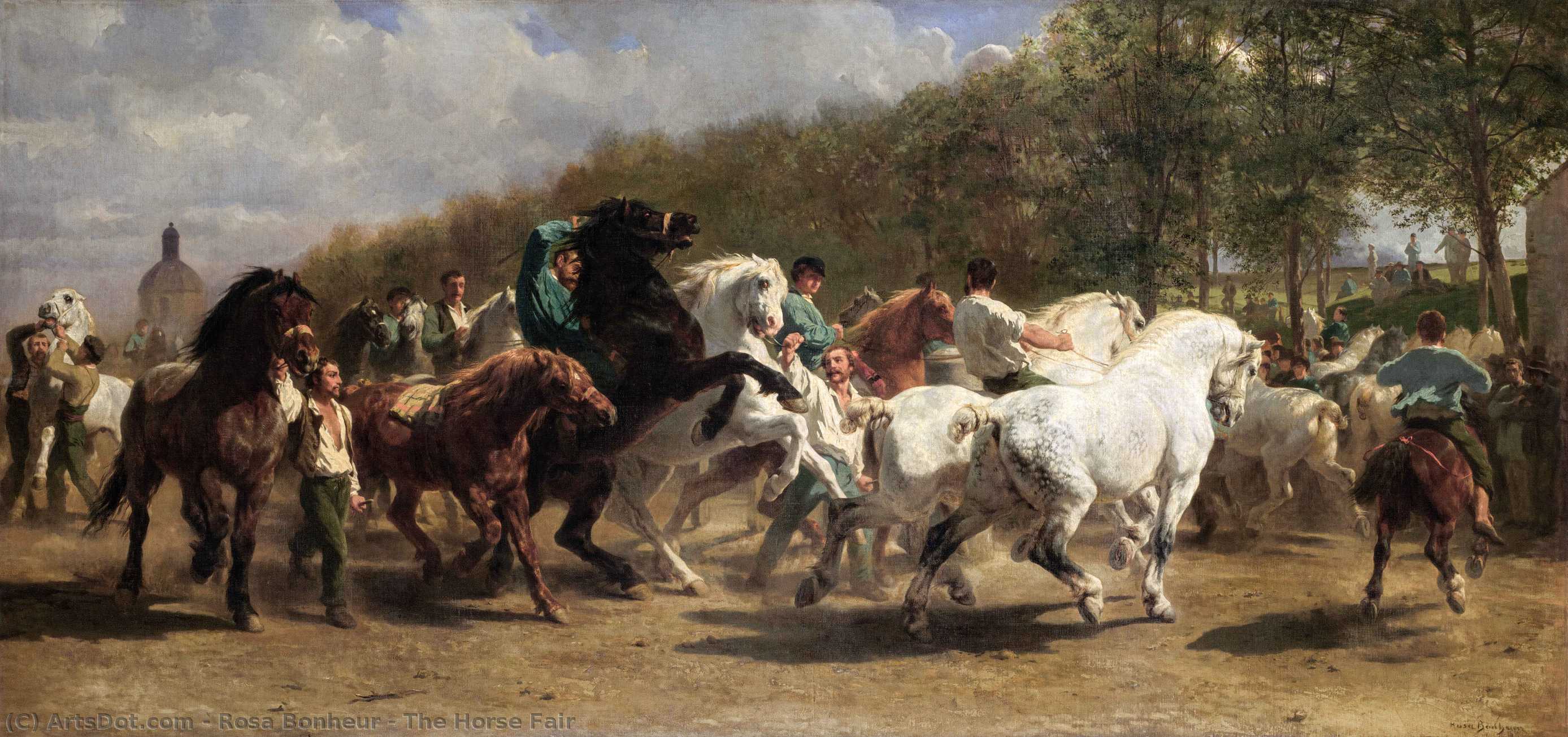 Wikioo.org - The Encyclopedia of Fine Arts - Painting, Artwork by Rosa Bonheur - The Horse Fair