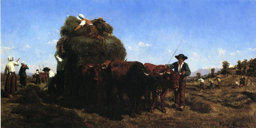 WikiOO.org - אנציקלופדיה לאמנויות יפות - ציור, יצירות אמנות Rosa Bonheur - The Return from the Harvest