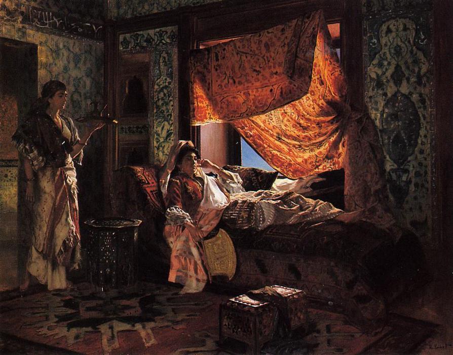Wikioo.org - The Encyclopedia of Fine Arts - Painting, Artwork by Rudolph Ernst - A Moorish Interior