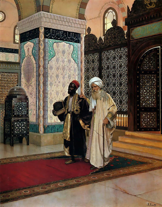 WikiOO.org - אנציקלופדיה לאמנויות יפות - ציור, יצירות אמנות Rudolph Ernst - After Prayer