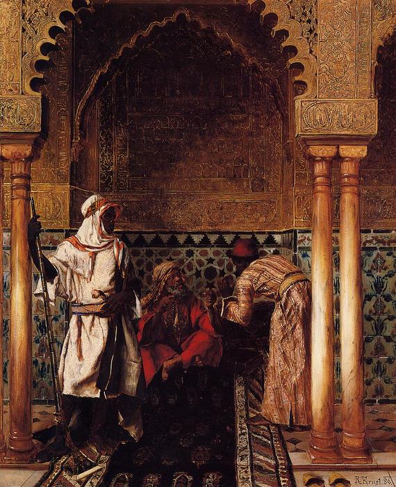 Wikioo.org – La Enciclopedia de las Bellas Artes - Pintura, Obras de arte de Rudolph Ernst - Un sabio árabe