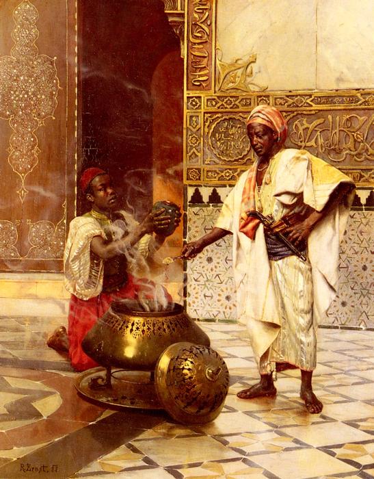 Wikioo.org - The Encyclopedia of Fine Arts - Painting, Artwork by Rudolph Ernst - In The Alhambra