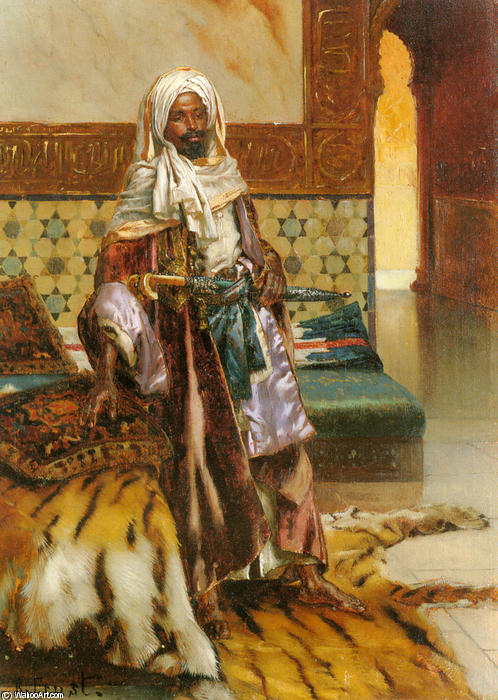 Wikioo.org – L'Encyclopédie des Beaux Arts - Peinture, Oeuvre de Rudolph Ernst - Le prince arabe
