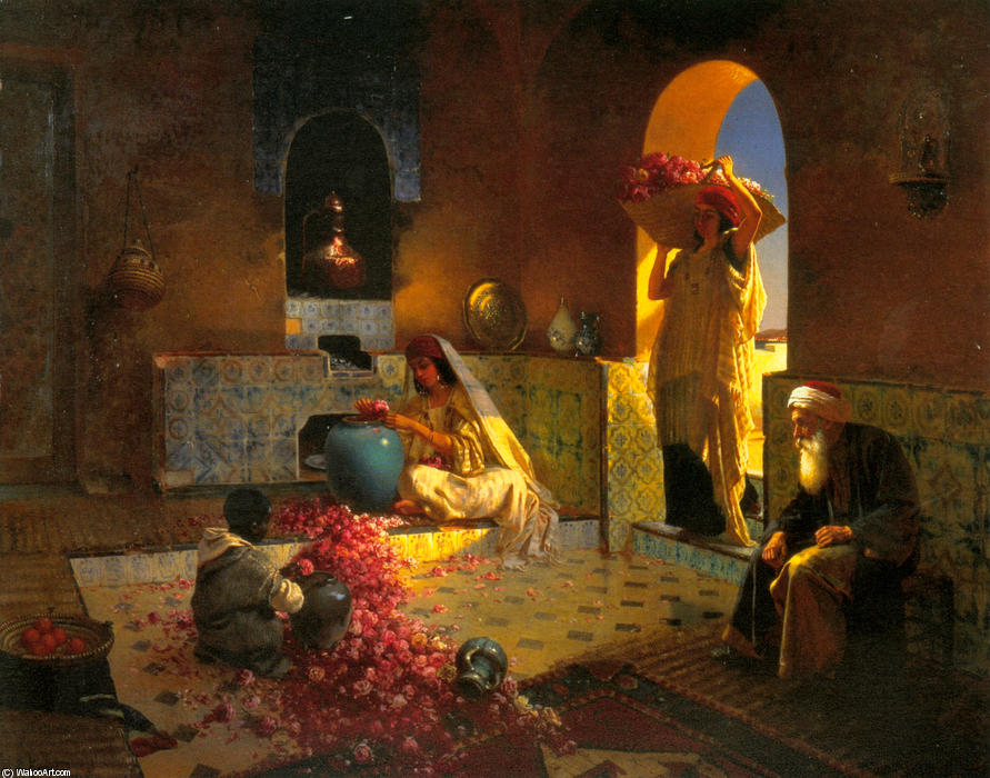 Wikioo.org - The Encyclopedia of Fine Arts - Painting, Artwork by Rudolph Ernst - The Perfume Maker