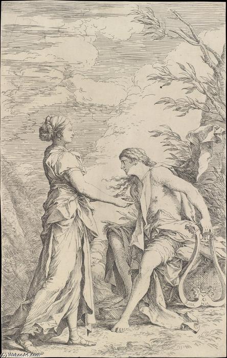 WikiOO.org - Encyclopedia of Fine Arts - Maľba, Artwork Salvator Rosa - Apollo and the Cumaean Sibyl