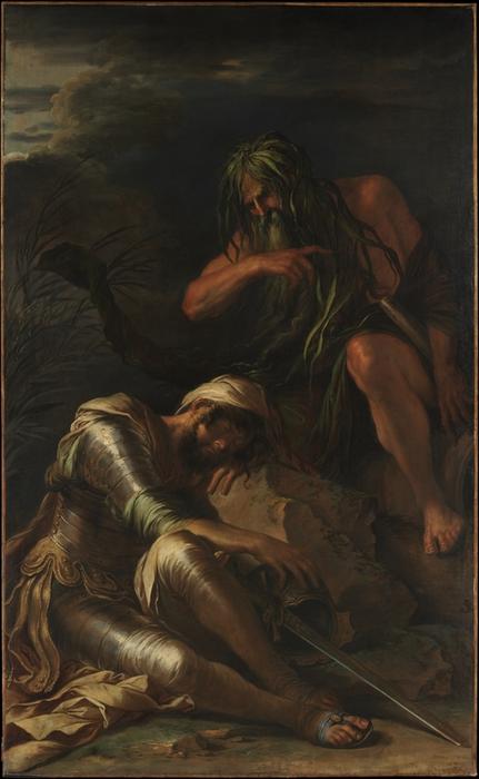 Wikioo.org - Bách khoa toàn thư về mỹ thuật - Vẽ tranh, Tác phẩm nghệ thuật Salvator Rosa - The Dream of Aeneas 3