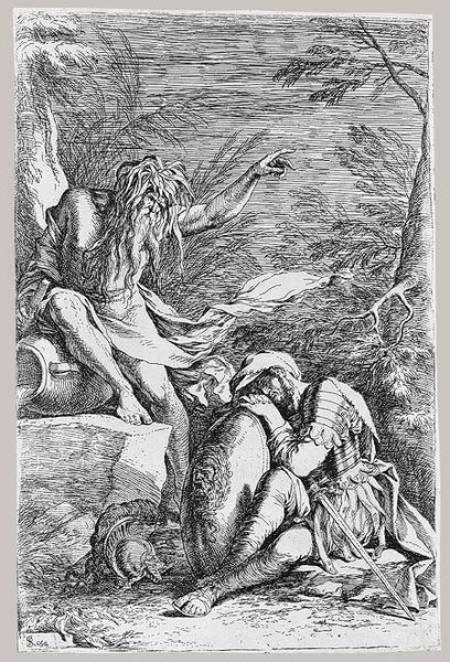 WikiOO.org - Encyclopedia of Fine Arts - Maleri, Artwork Salvator Rosa - The Dream of Aeneas