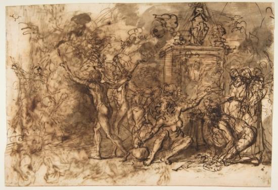 WikiOO.org - Енциклопедия за изящни изкуства - Живопис, Произведения на изкуството Salvator Rosa - Witches' Sabbath 1