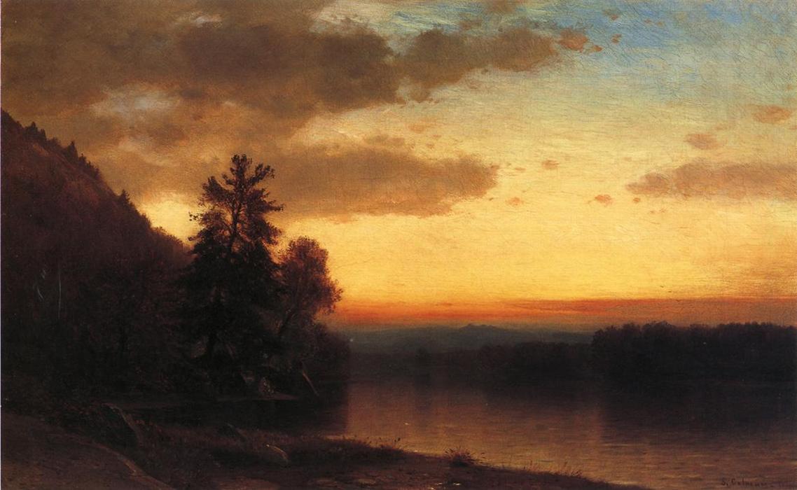 Wikioo.org - The Encyclopedia of Fine Arts - Painting, Artwork by Samuel Coleman Junior - Adirondack Twilight