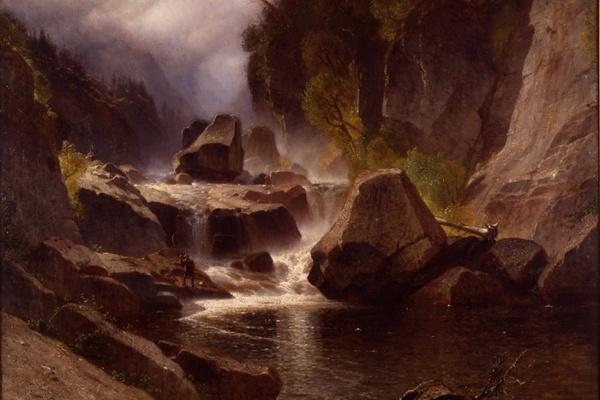 WikiOO.org - Encyclopedia of Fine Arts - Maleri, Artwork Samuel Coleman Junior - Ausable River