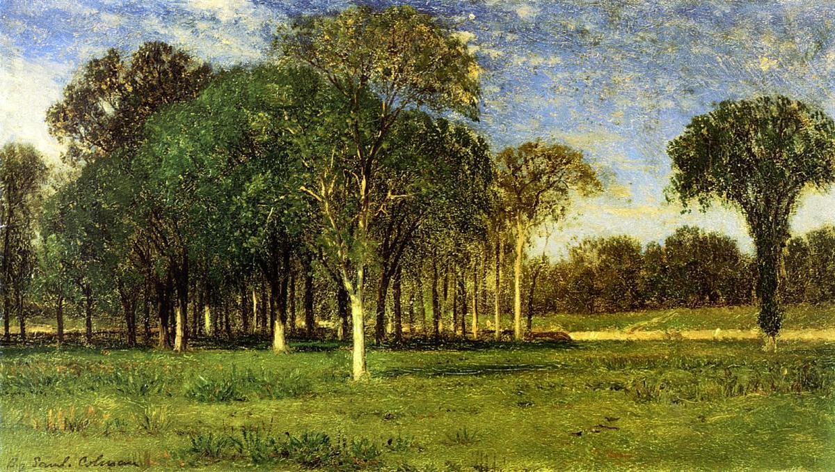 Wikioo.org - The Encyclopedia of Fine Arts - Painting, Artwork by Samuel Coleman Junior - By the Woods