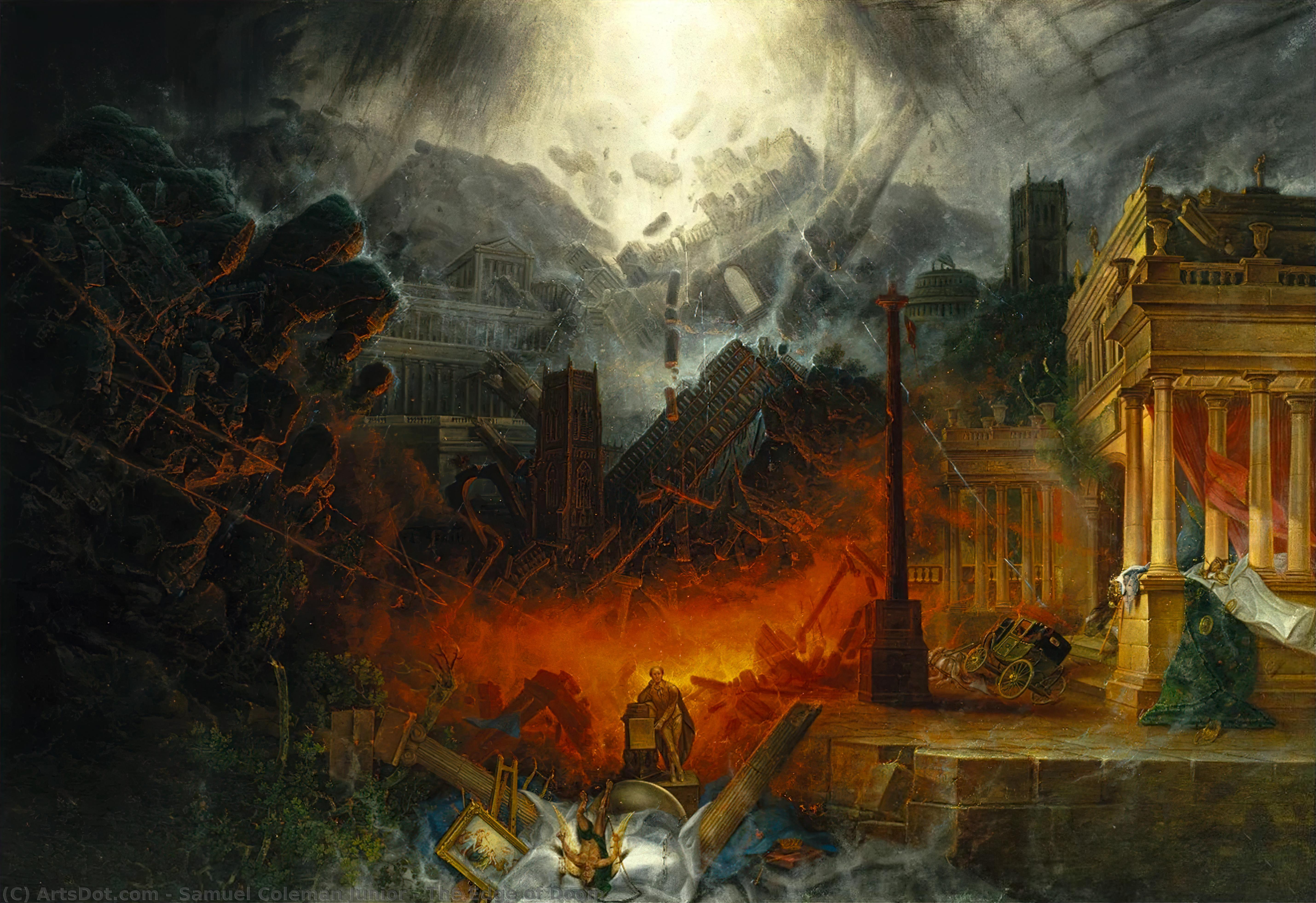 Wikioo.org - The Encyclopedia of Fine Arts - Painting, Artwork by Samuel Coleman Junior - The Edge of Doom