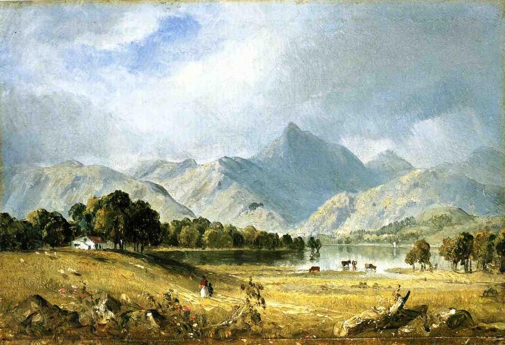Wikioo.org - The Encyclopedia of Fine Arts - Painting, Artwork by Sanford Robinson Gifford - A Sketch of Derwentwater