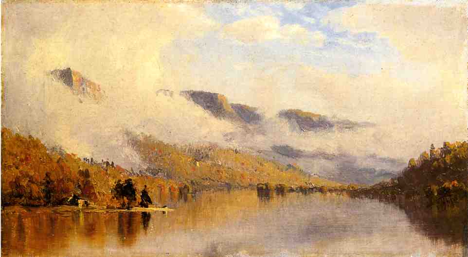 Wikioo.org - The Encyclopedia of Fine Arts - Painting, Artwork by Sanford Robinson Gifford - Clearing Storm over Lake George