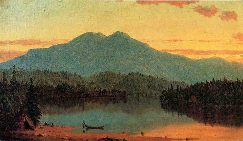 Wikioo.org - The Encyclopedia of Fine Arts - Painting, Artwork by Sanford Robinson Gifford - Indian Twilight
