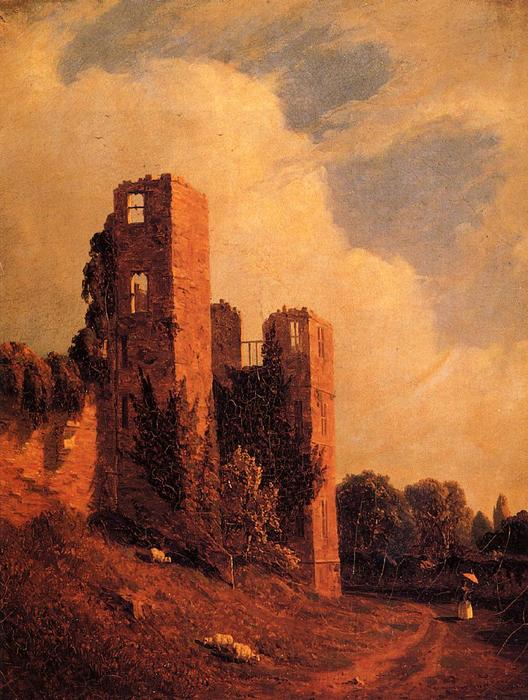 WikiOO.org - Enciclopédia das Belas Artes - Pintura, Arte por Sanford Robinson Gifford - Kenilworth Castle