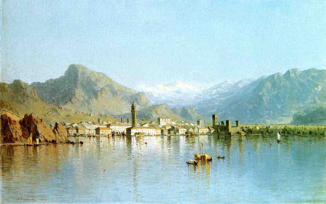Wikioo.org - The Encyclopedia of Fine Arts - Painting, Artwork by Sanford Robinson Gifford - Lago di Garda, Italy