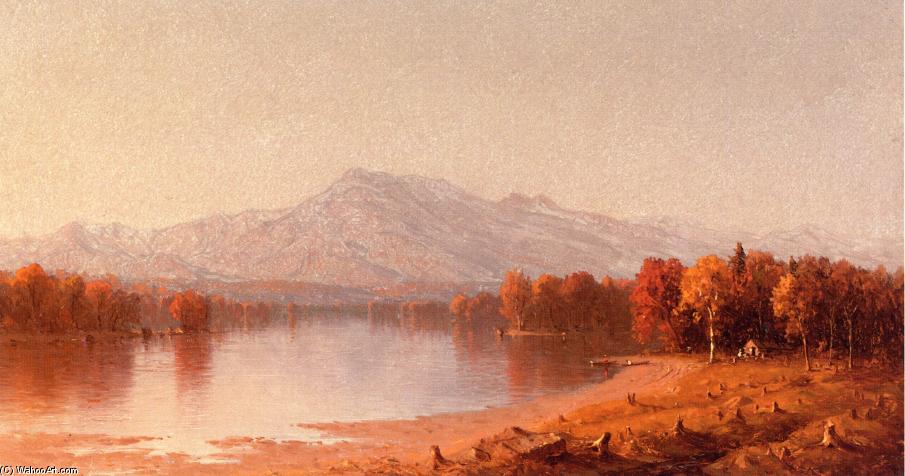 Wikioo.org - The Encyclopedia of Fine Arts - Painting, Artwork by Sanford Robinson Gifford - Moat Mountain, New Hampshire
