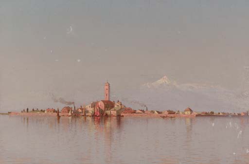 Wikioo.org - The Encyclopedia of Fine Arts - Painting, Artwork by Sanford Robinson Gifford - Near Venice