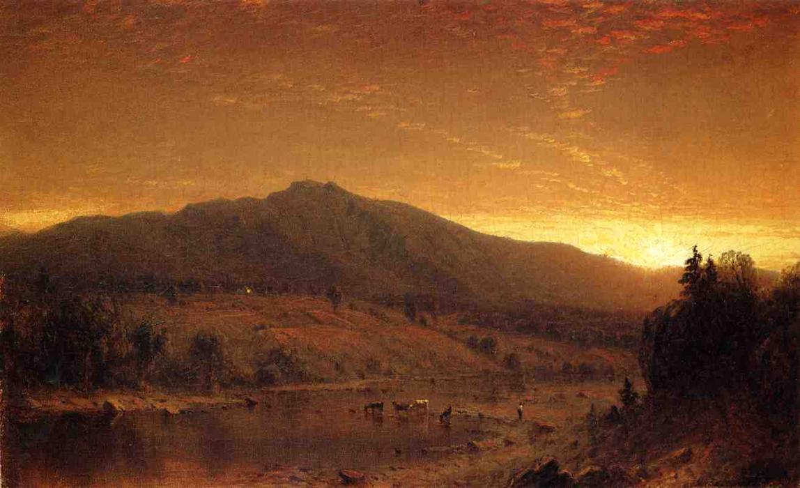 Wikioo.org - The Encyclopedia of Fine Arts - Painting, Artwork by Sanford Robinson Gifford - Sunset