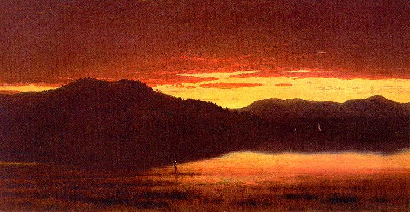 WikiOO.org - Encyclopedia of Fine Arts - Målning, konstverk Sanford Robinson Gifford - Twilight at Mt. Merino
