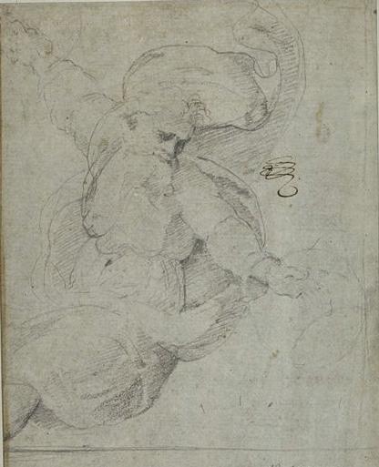 WikiOO.org - Енциклопедия за изящни изкуства - Живопис, Произведения на изкуството Sebastiano Del Piombo - God with open arms in the clouds